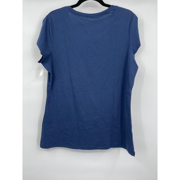 Wound Up Blue Western Rodeo Graphic TShirt Short Sleeve Juniors Womens 3XL NEW - Picture 3 of 8